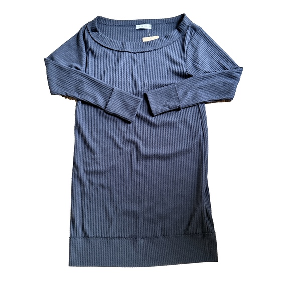 Blakeley New black waffle knit long sleeve oversized sweater dress - Picture 7 of 7